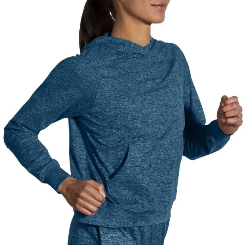 Brooks FW/AW23 Luxe Hoodie Sweatshirt Women's Blue 471-1