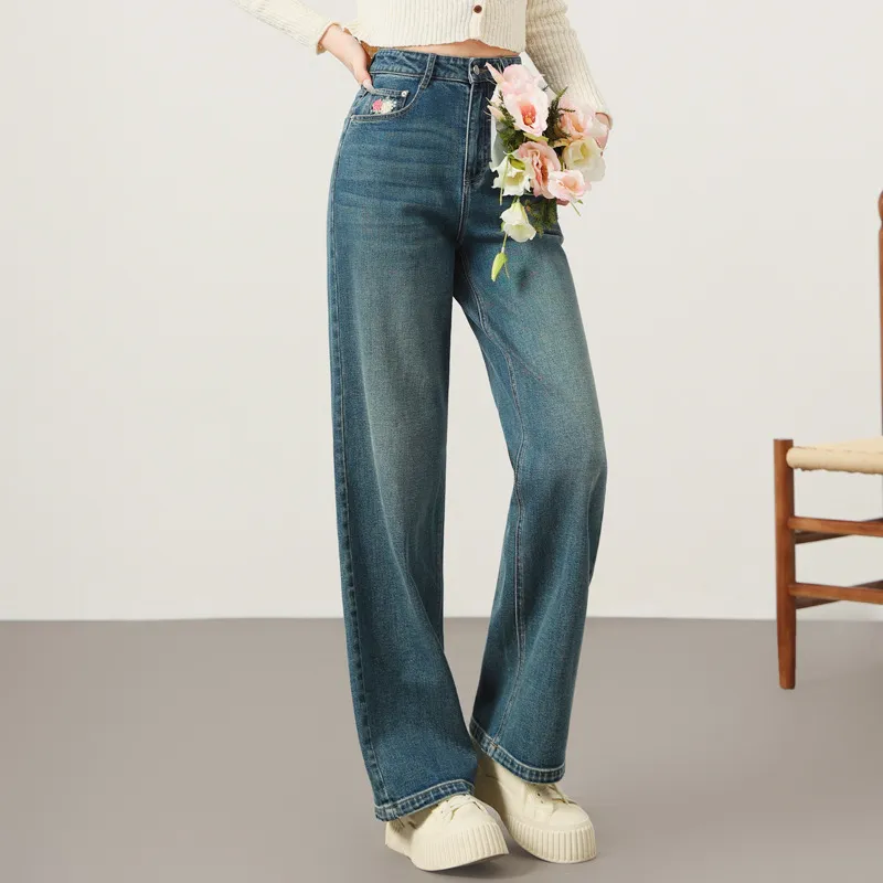YUNGE Jeans Women's Blue-1