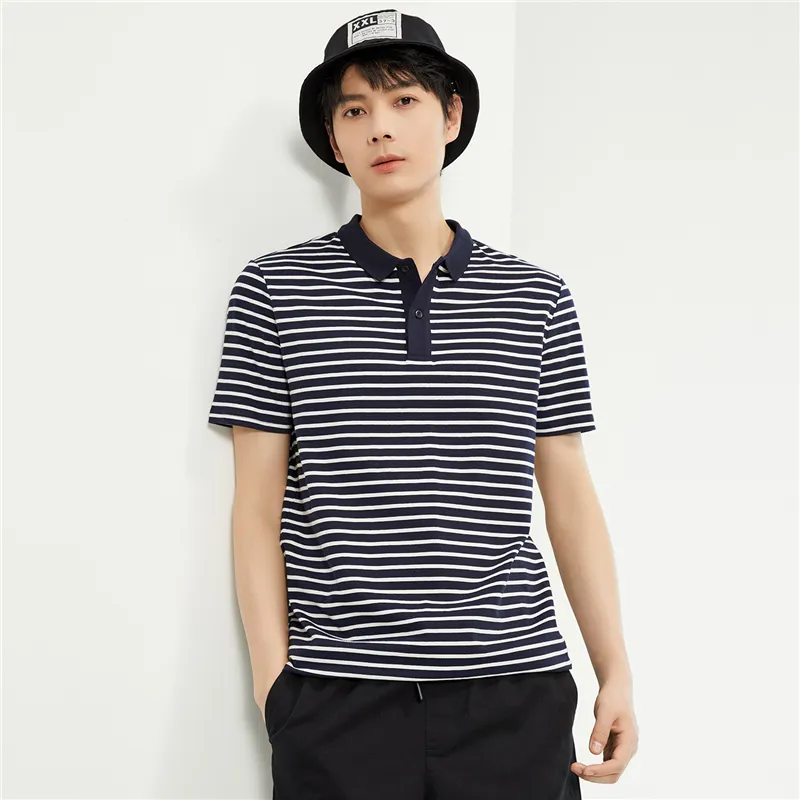 UNIQLO Polo Shirt Men's Blue White-3