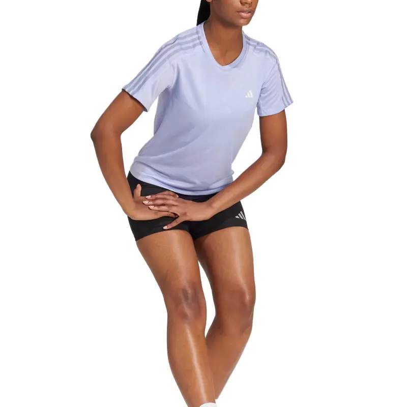 Adidas Own The RunAEROREADY Raglan Sleeve T Shirt Women's Violet-3