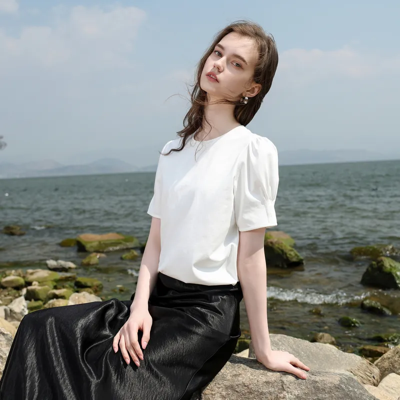 3COLOUR T Shirt Women's Cloud White-6