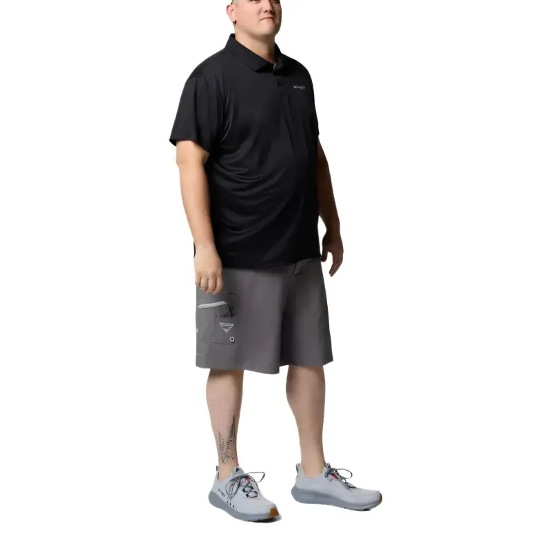 Columbia PFG Solar Stream Polo Shirt Men's Black-3