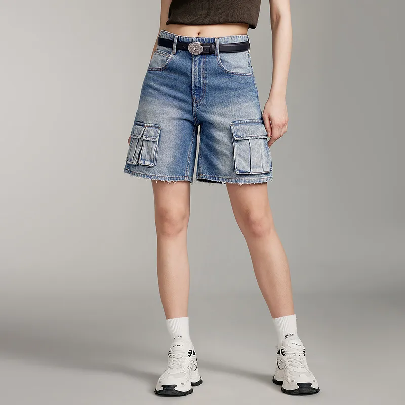 Miss Sixty Denim Shorts Women's Medium Blue-2