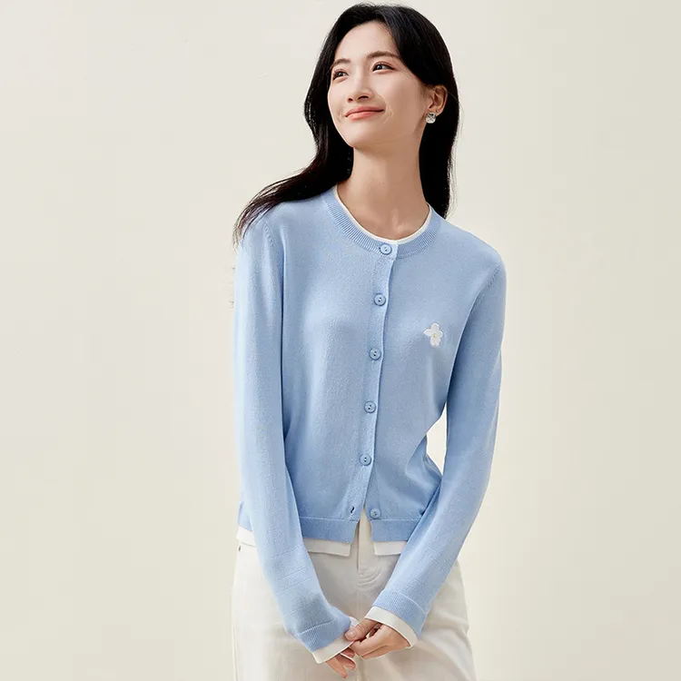 SENTUBILA Sweater Women's Sky Blue-6