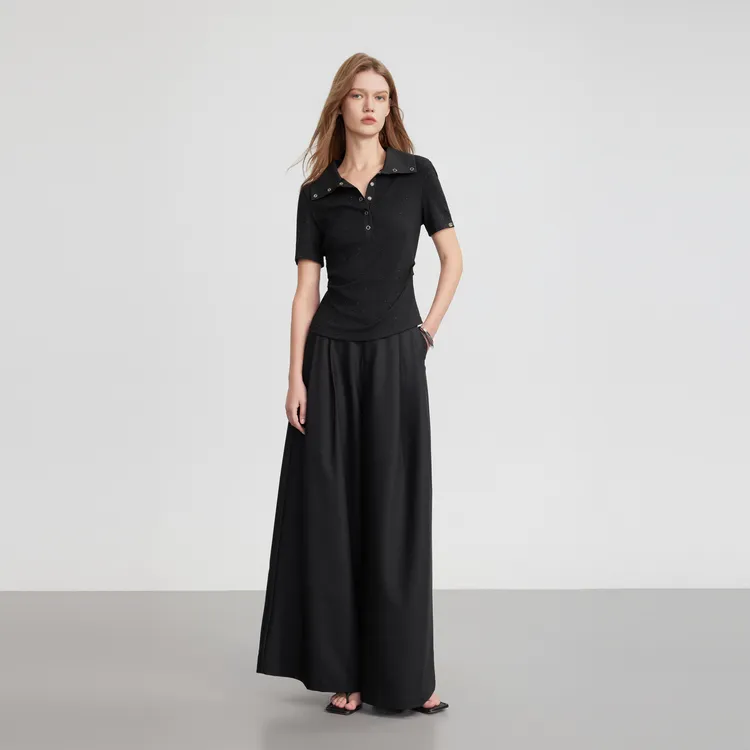 ELLE T Shirts Women's Black-3