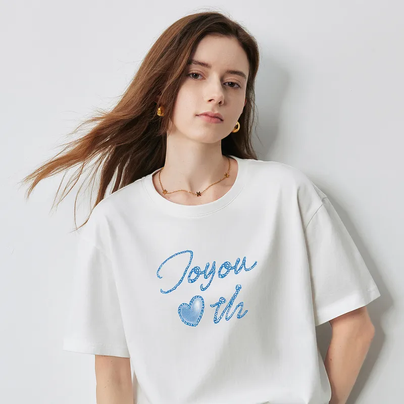 Initial Language T Shirt Women's-4