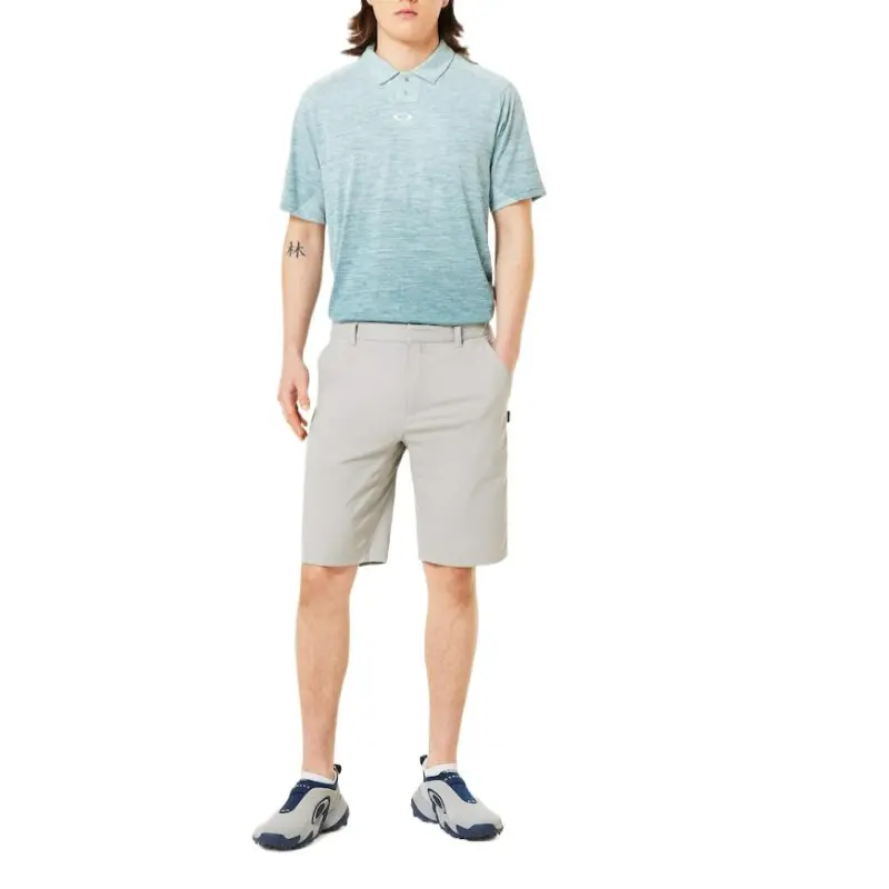 Oakley Polo Shirt Men's Light Blue Green-4