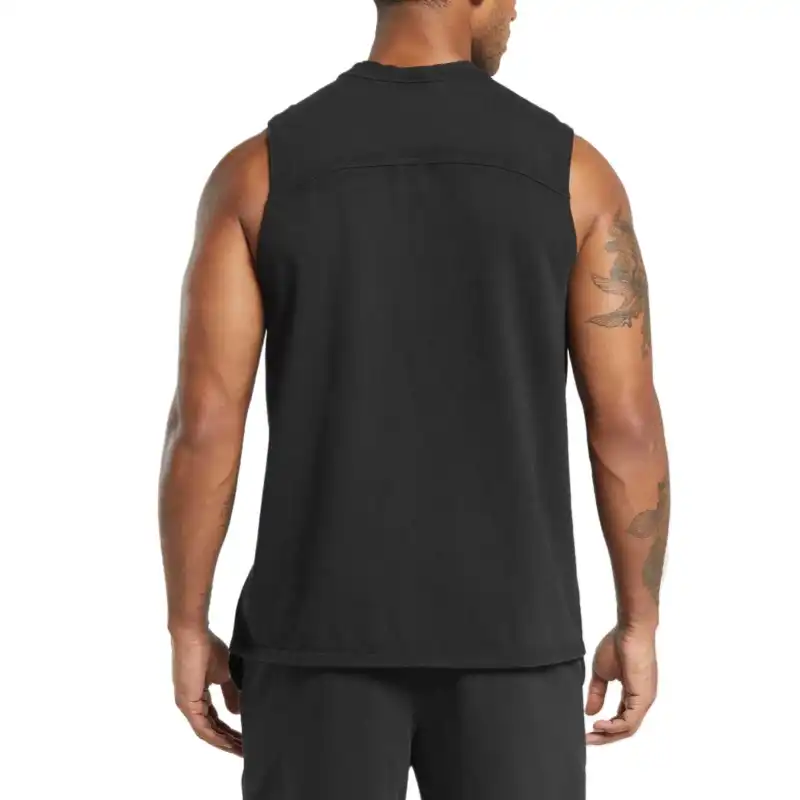 GYMSHARK Tank Tops Men Black-1