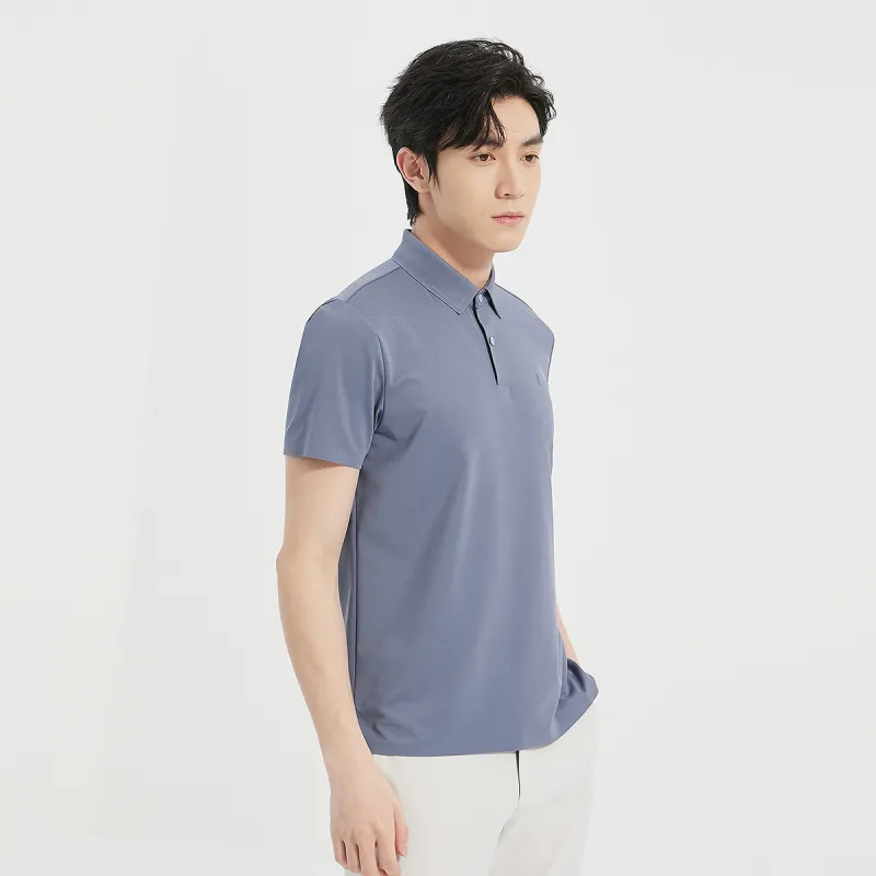 LESS IS MORE Polo Shirt Men's Light Blue-4