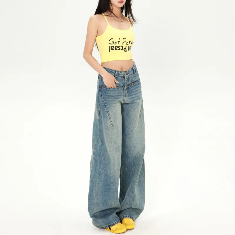 ZNZX Universal For All Seasons Jeans Loose Fit Women's Nostalgic Blue-3