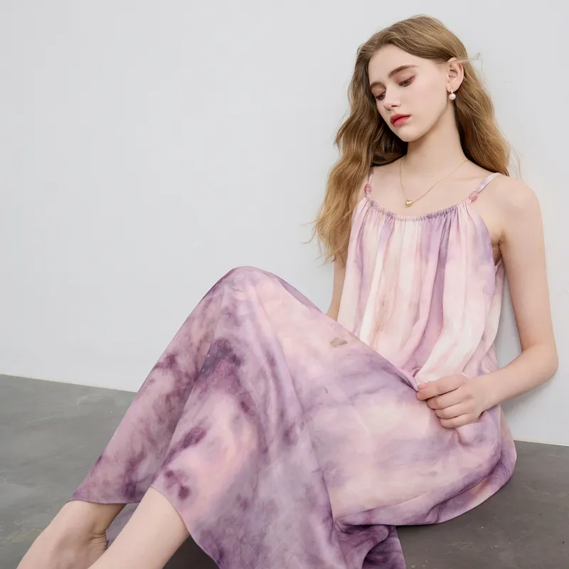 3COLOUR Slip Dress Women's Purple Blended-6