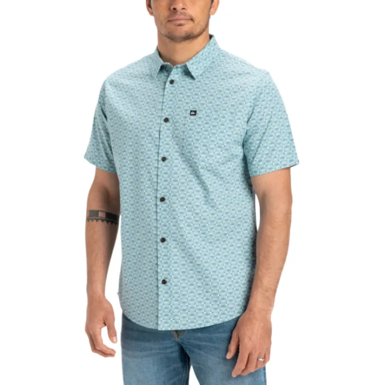 Quiksilver Apero Organic Classic Shirt Men's Blue-4