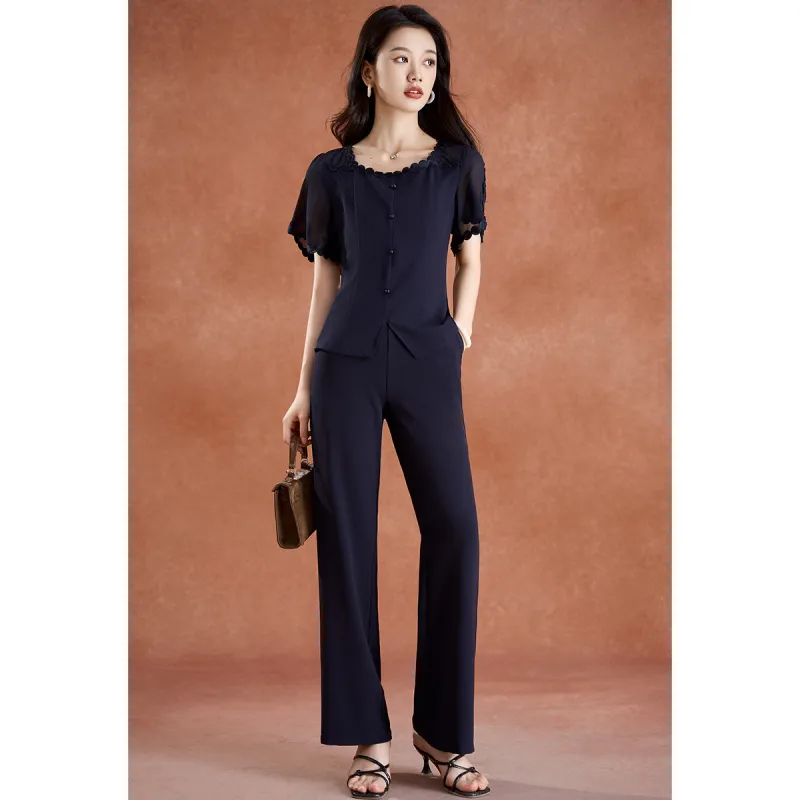 Mylan Casual Suit Women's Navy Blue-3