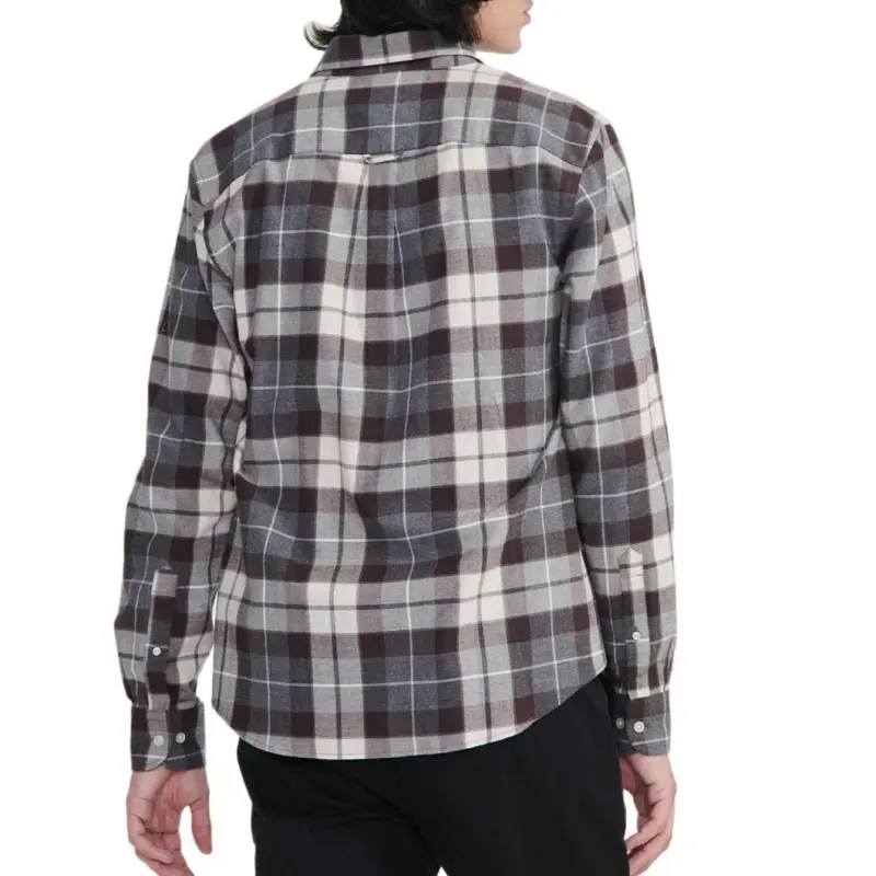 AIGLE Flanel Check Long Sleeve Shirt Men's-5