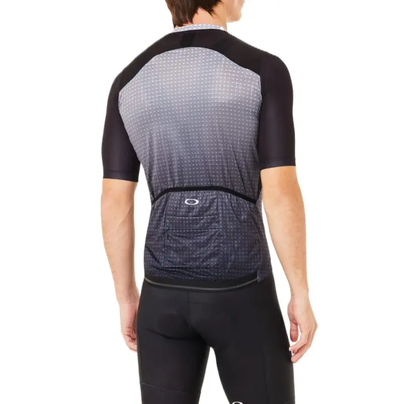 Oakley Endurance Dazzle Cycling Clothing Men's Black And Gray Striped Letter Combination-4
