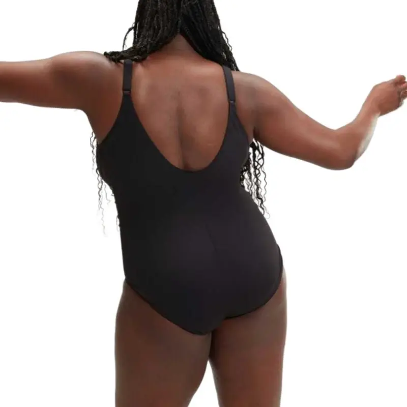 Speedo SwimsuitBlack One piece Swimsuit Women's Gray-1