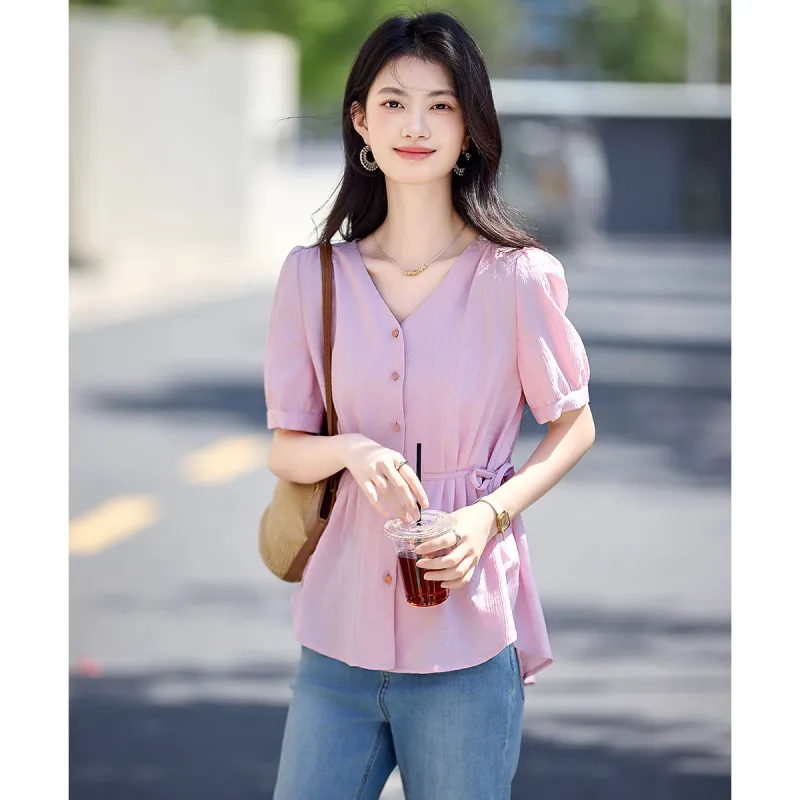 Still quiet Shirts Women's Pink-5