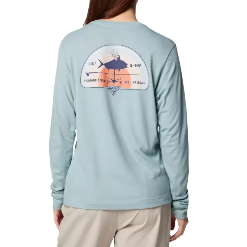 Columbia PFG Uncharted T-Shirt Women's Blue-1