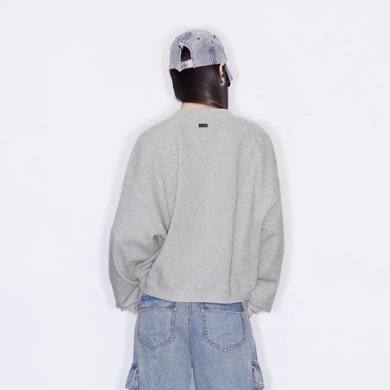 ONLY Sweatshirts Women's G47 Light Heather Gray-3