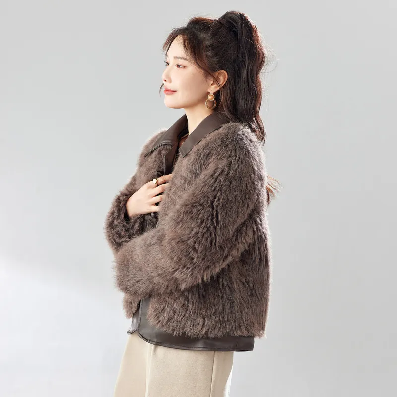 TERRE BLEUE Puffer Jacket Women's Coffee-4