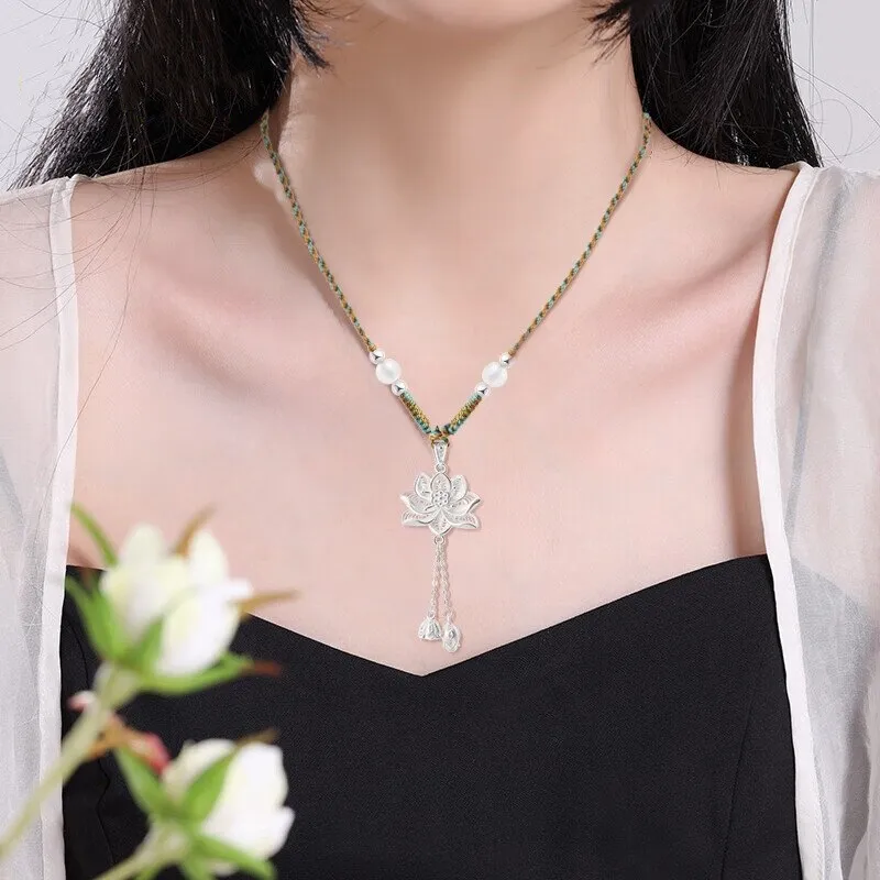 JINJI 999 Fine Silver Necklaces Women's-3