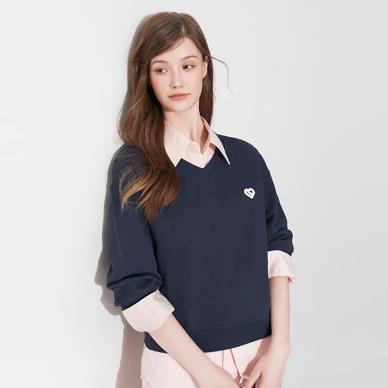 LEDIN Sweatshirts Women's Navy In Stock-2