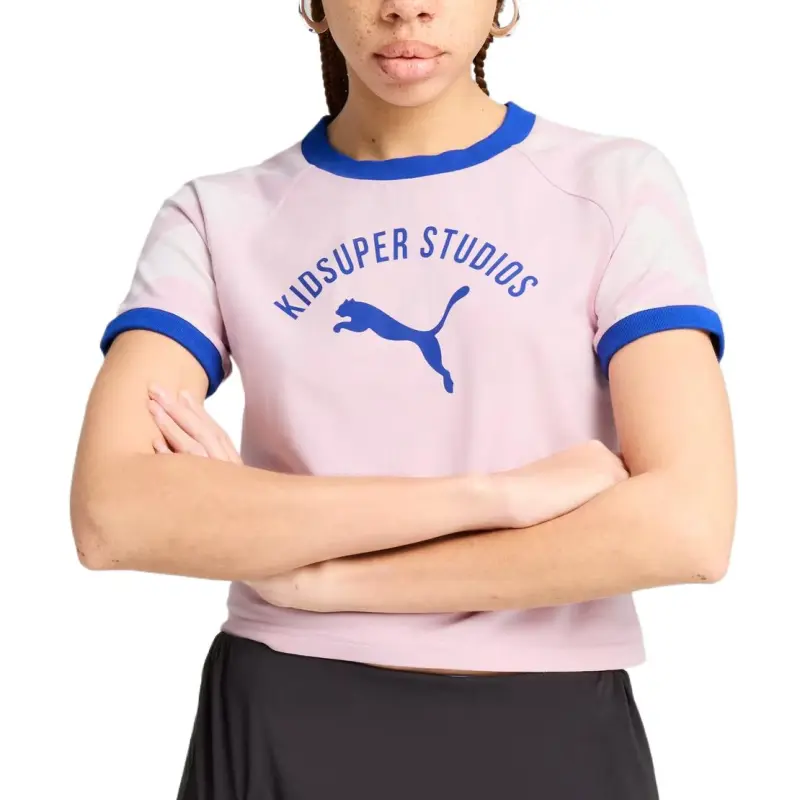 PUMA x KIDSUPER STUDIOS T Shirt Women's Light Purple-2