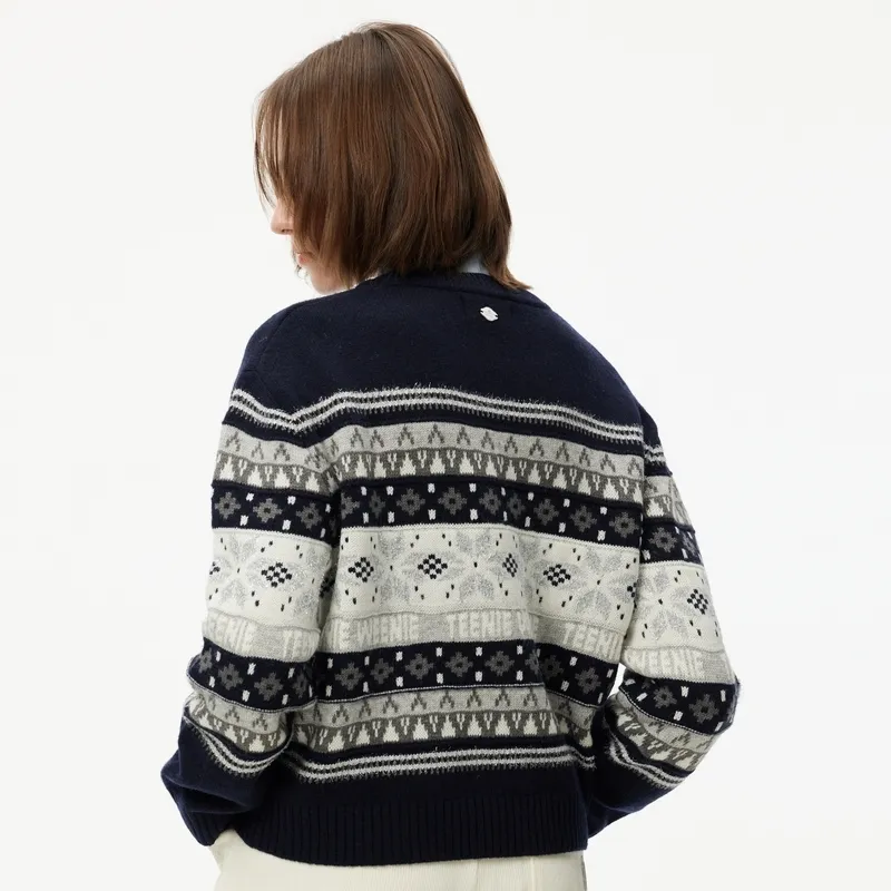 Teenie Weenie Sweater Women's Navy Blue-4