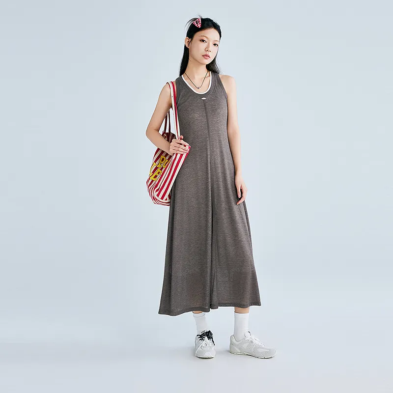 LEDIN Sleeveless Dresses Women's Tin Gray-2