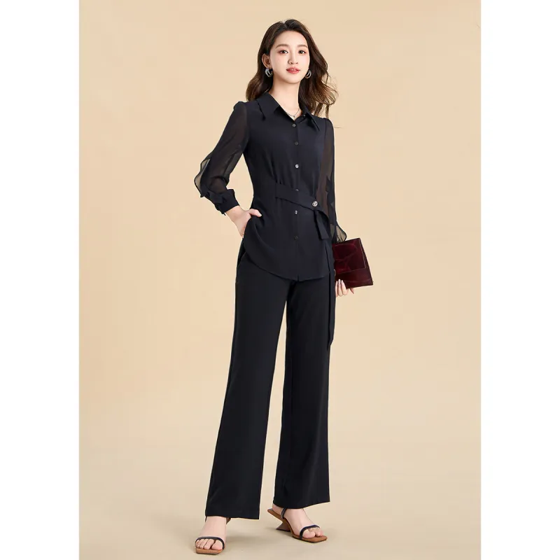 Mylan Casual Suit Women's Navy Blue-1