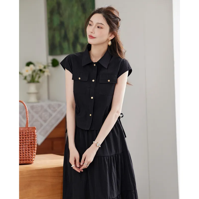 TERRE BLEUE Two Piece Skirt Sets Women's-3