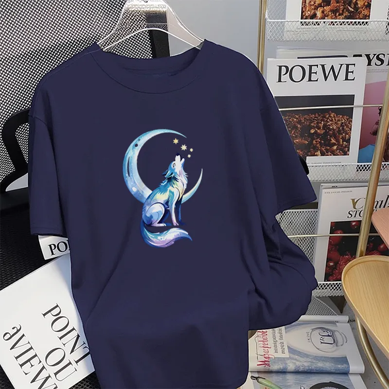 FAIRWHALE Drop Shoulder Sleeve T Shirt Women's-11