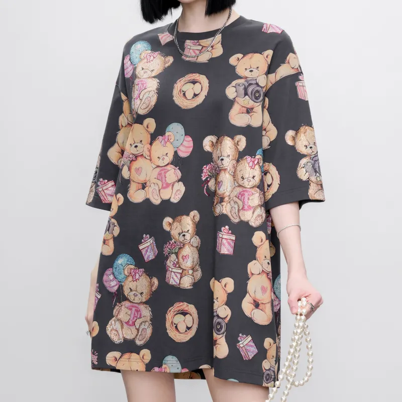 TCH Long Sleeved Dresses Women's Dark Gray-3