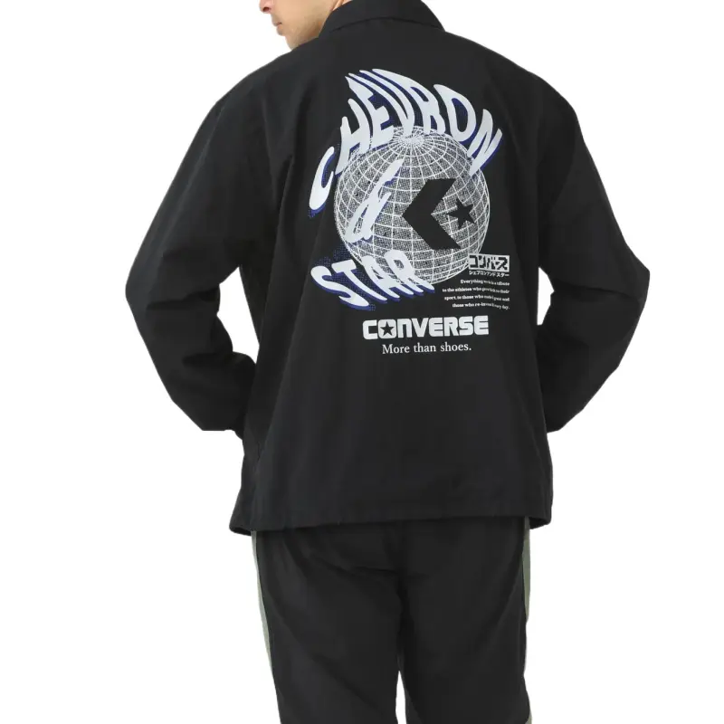 Converse COACHES JACKET Men's Black-3