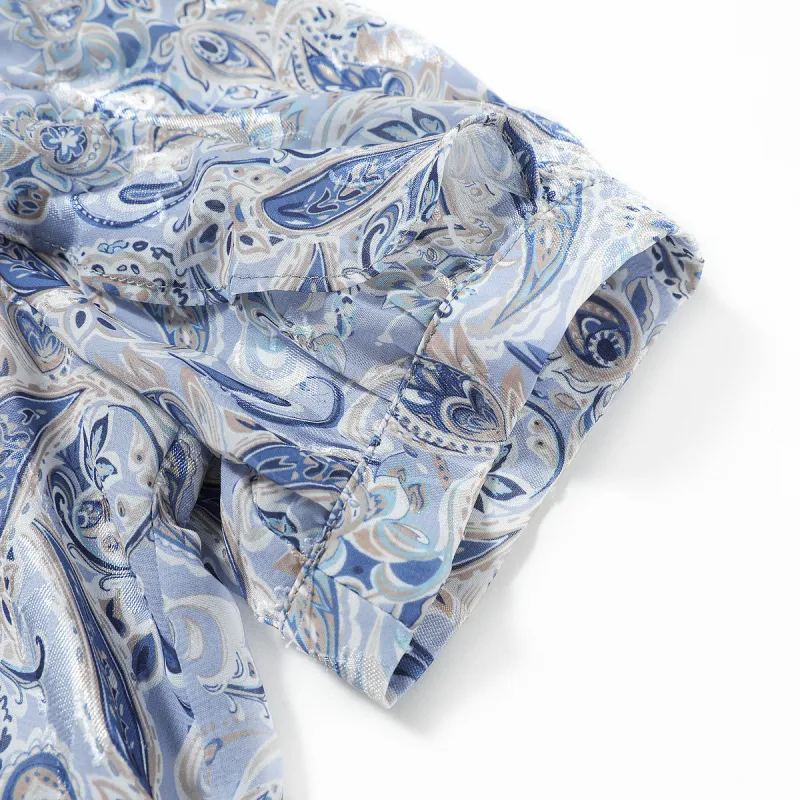 Like The Age Of Water Shirt Loose Fit Women's Blue-5