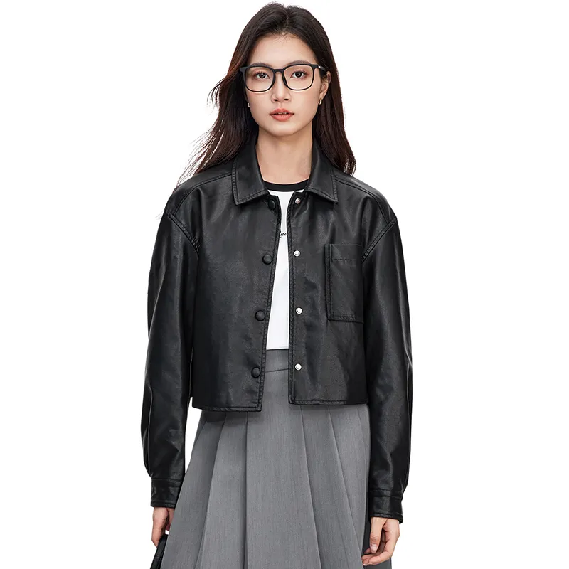 SENTUBILA Leather Jacket Women's-15