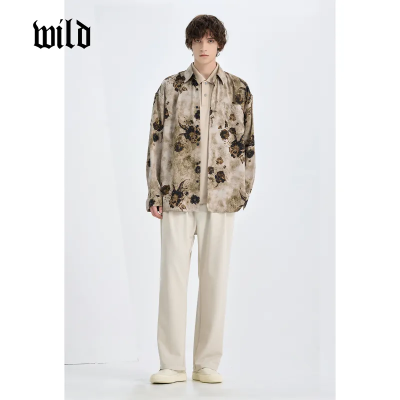 WILD LEADER Suit Trousers Men Warm Apricot[XKW5138Y19M]-3