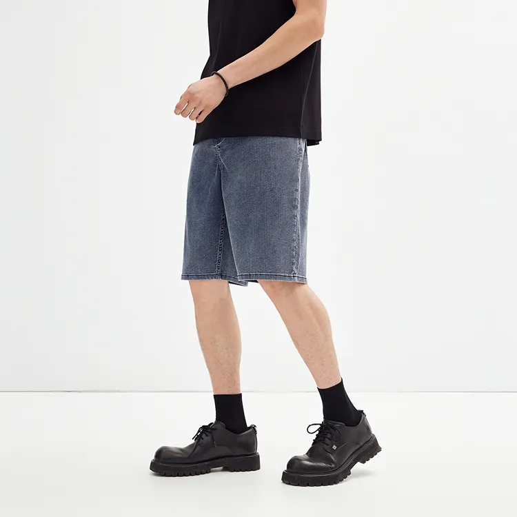 PEACEBIRD MEN Jeans Men Denim Blue Batch 1 Classic Straight Fit-3