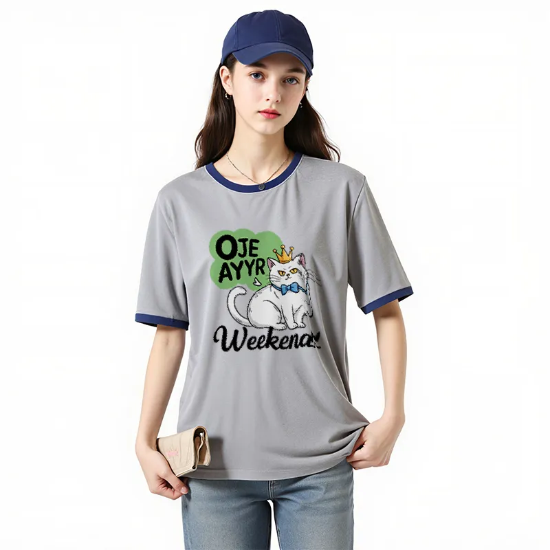 FAIRWHALE Drop Shoulder Sleeve T Shirt Women's-26