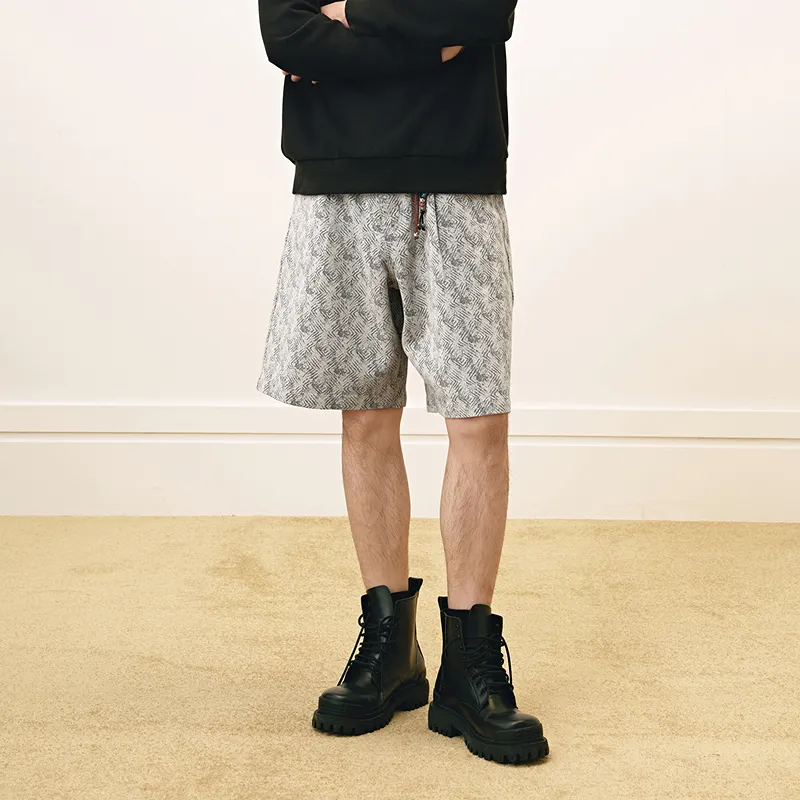 GXG New Year Denim Shorts Men's Greige-2