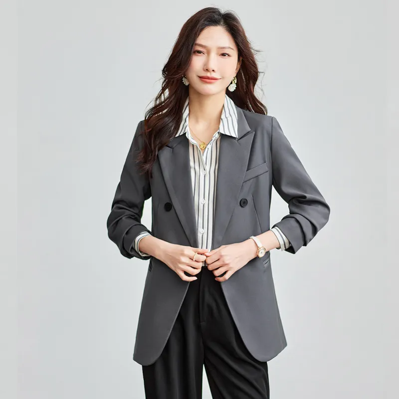 TERRE BLEUE Spring Fall Business Suit Loose Fit Women's-3