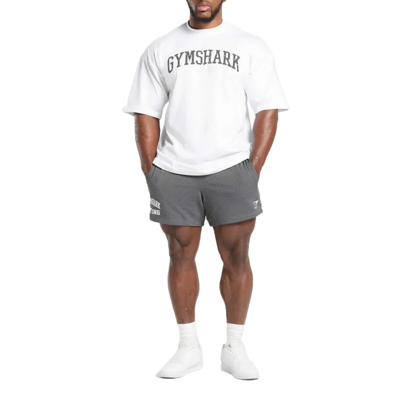 GYMSHARK Lifting Mesh 5' Shorts Casual Shorts Men's Gray-3