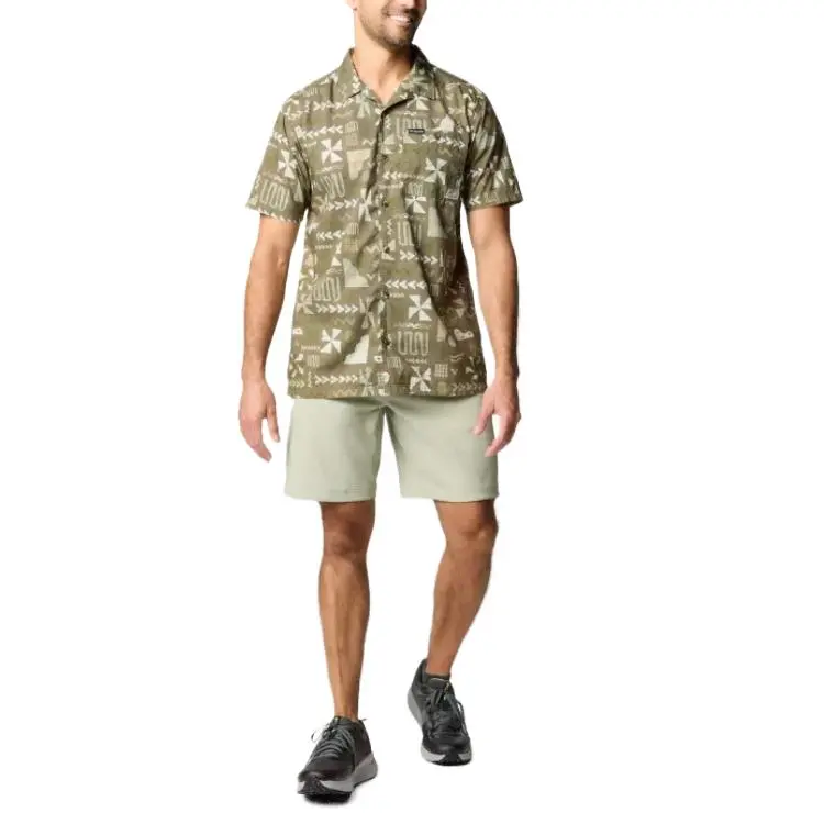 Columbia Pine Canyon Shirt Men's Stone Green-3