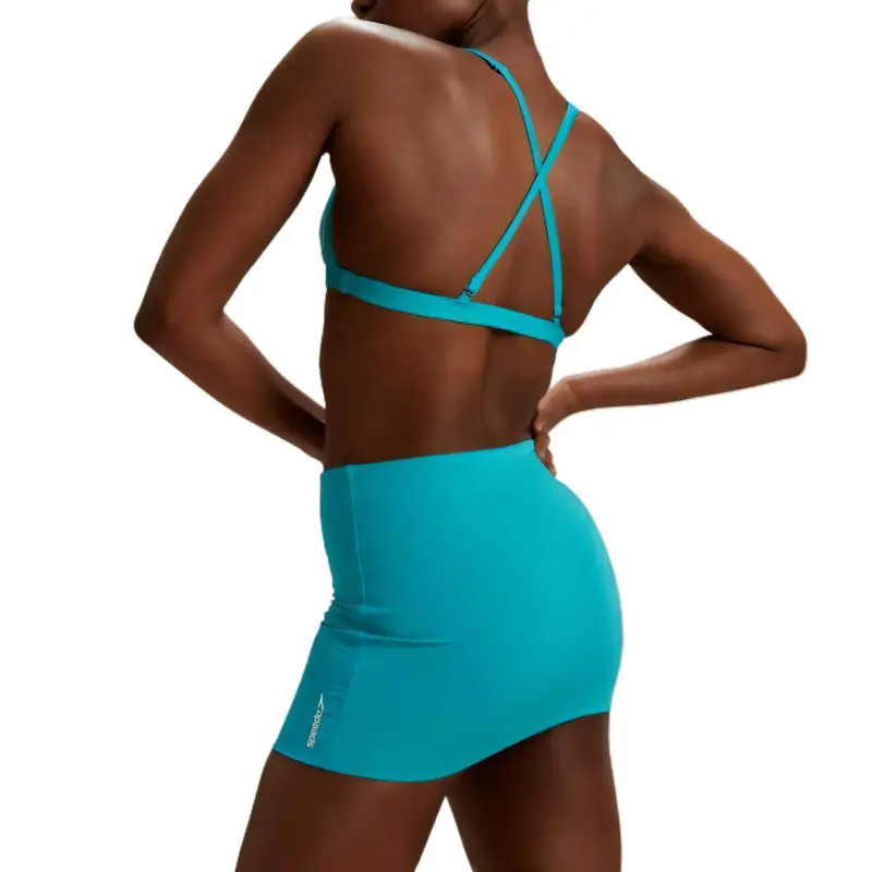 Speedo FLU3NTE Solid Convertible Bikini Tube Top Orange Bikini Women's-8