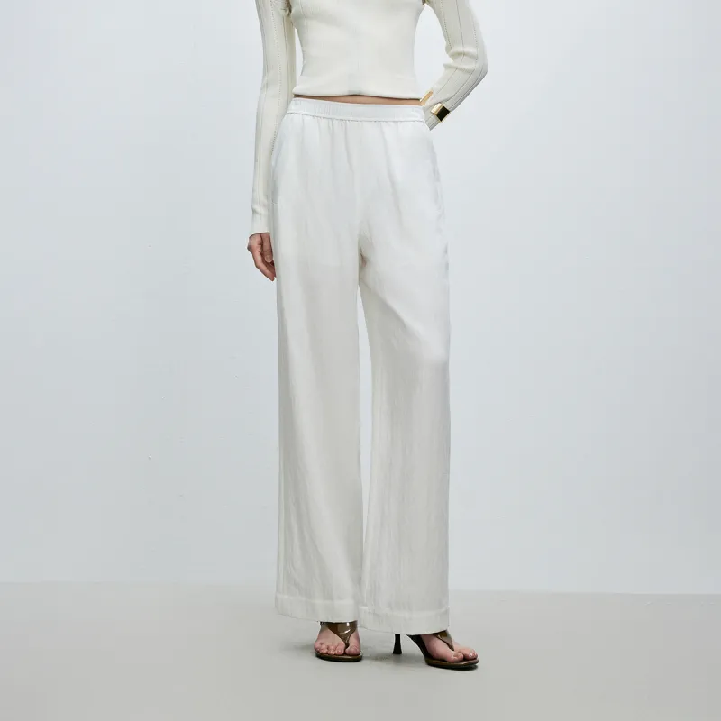 ONLY Casual Pants Women's A43 Cream White-2