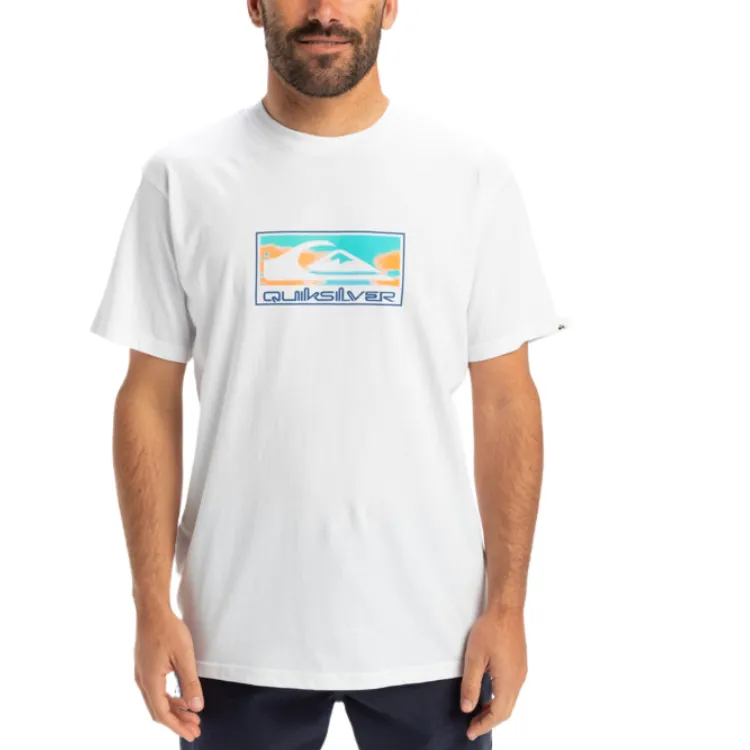 Quiksilver T Shirts Men White-2