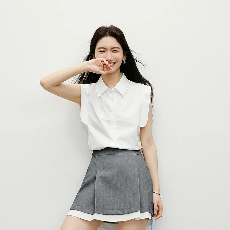 Hopeshow Shirts Women's Raw White 001-3