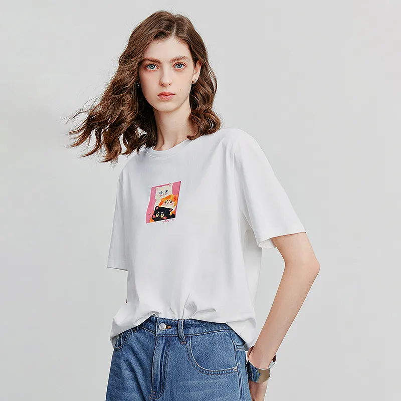 Initial Language T Shirt Women's-10
