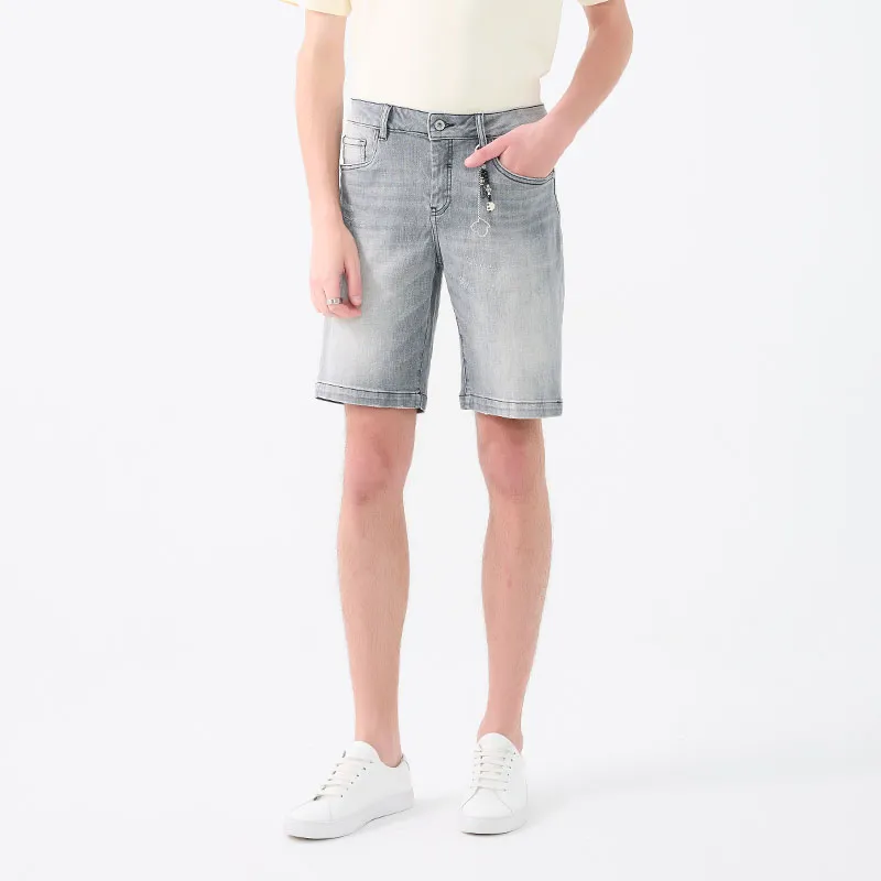 DAVID NAMAN Casual Shorts Men Gray-5