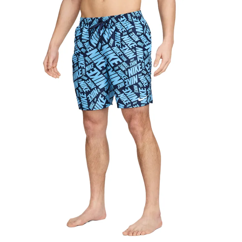 Nike Swoosh Beach Shorts Men's Blue-2